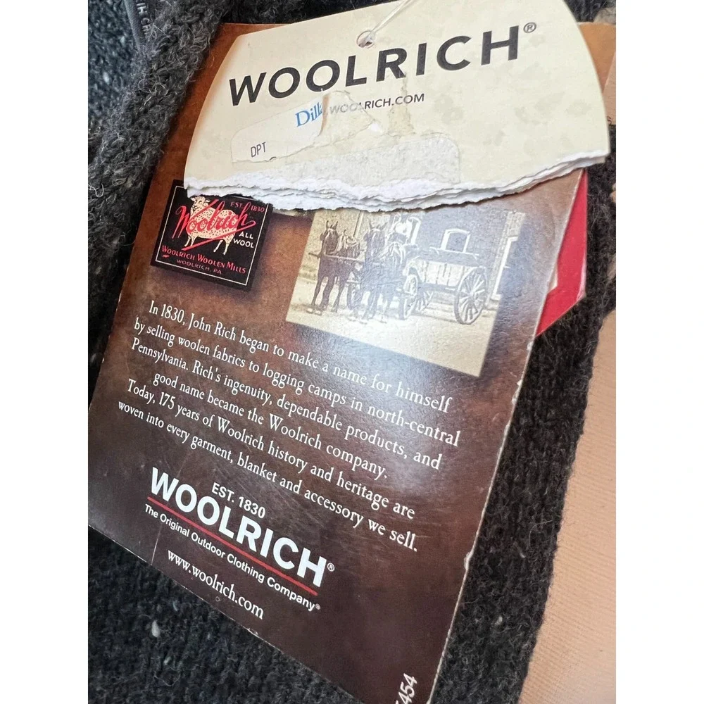 Woolrich Sweater Wool Knit XLP XL Petite Grandpa NWT Chunky Knit Aztec‎ Womens